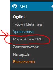SEO Mapa Strony XML SiteMap Yoast