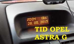 TID Opel Astra G - wymiana żarówek wyświetlacza r5 2W 12V x2