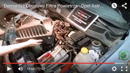 Demontaż Obudowy Filtra Powietrza - Opel Astra G - www.APARTS.pl