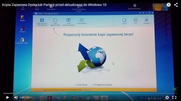 Kopia Zapasowa Dysku lub Partycji przed aktualizacją do Windows 10