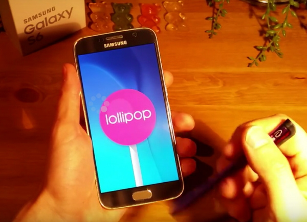 Samsung Galaxy S6 Android Lollipop Menu