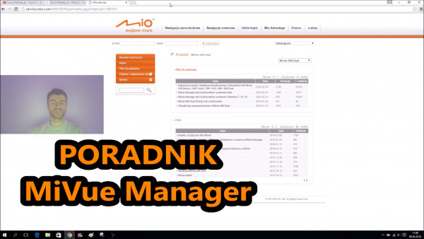 MiVue Manager PORADNIK Jak Używać Dla Windows 7, 8 & 10