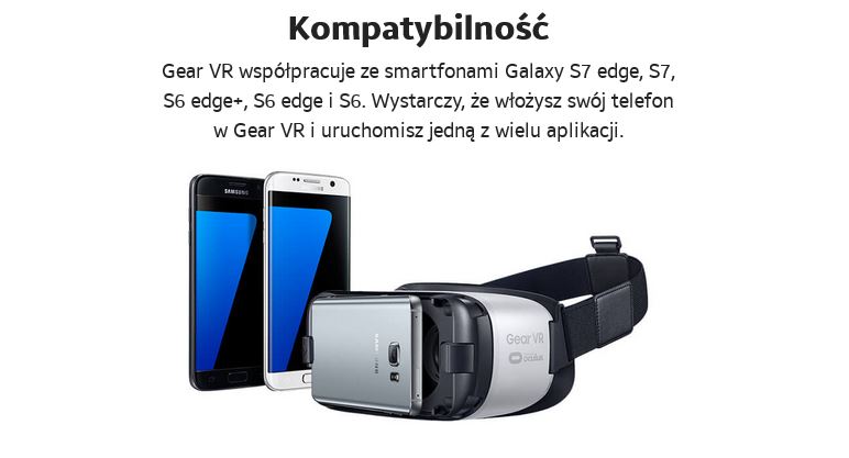 Samsung Gear VR SM-322NZWAXEO Kompatybilność